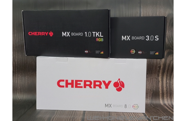三鍵齊發-Cherry MX Board 1.0 TKL RGB、3.0S RGB、8.0 RGB